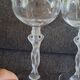 2 crystal wine glasses from Bayel, 20th century