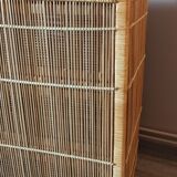 Extra cabinet 3 wicker rattan drawers