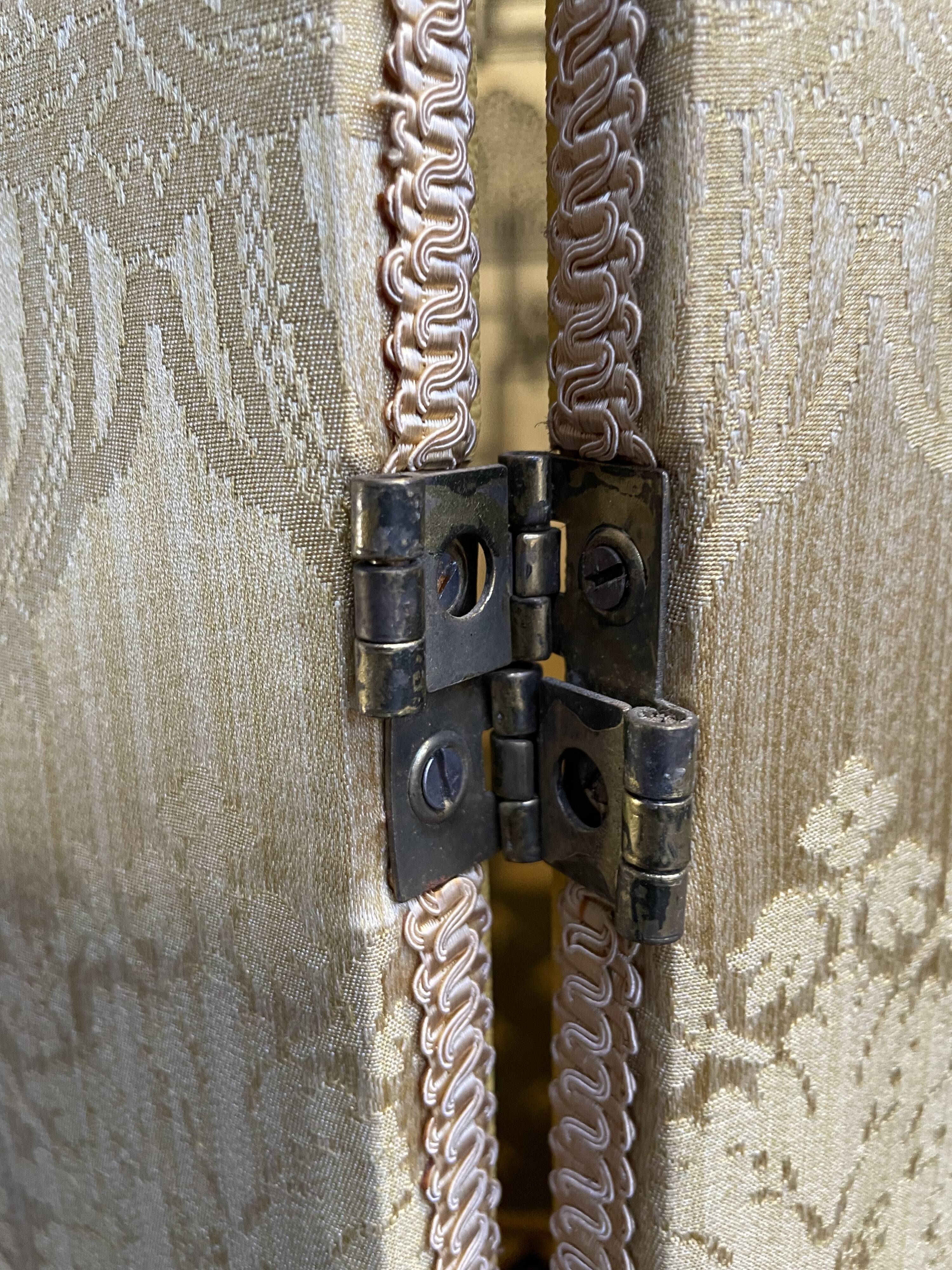 Paravent en tissu « Damas » 1960