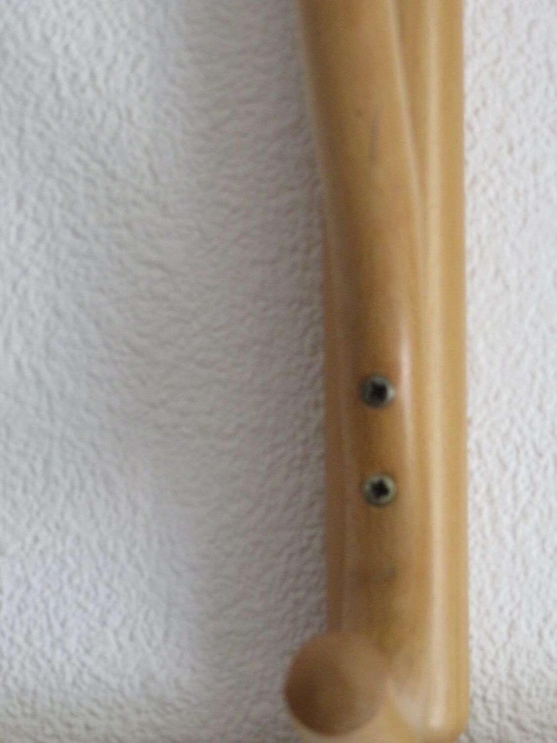 Curved wooden wall coat rack from the 70s-80s.