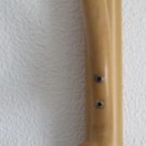 Curved wooden wall coat rack from the 70s-80s.