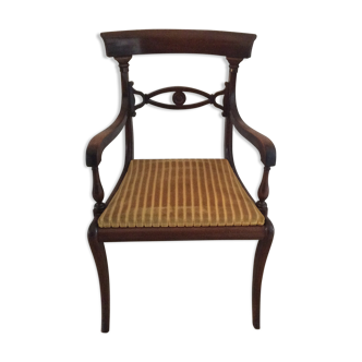Chaise de bureau en bois vintage