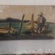 Formelle Pescatore Avec Barques Peinte Et Émaillée Œuvre Unique R.PUCCI