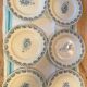 Luneville ironstone dessert plates Violettes model