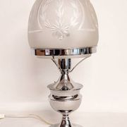 Lámpara de mesa de cristal. Spain, 1960s.