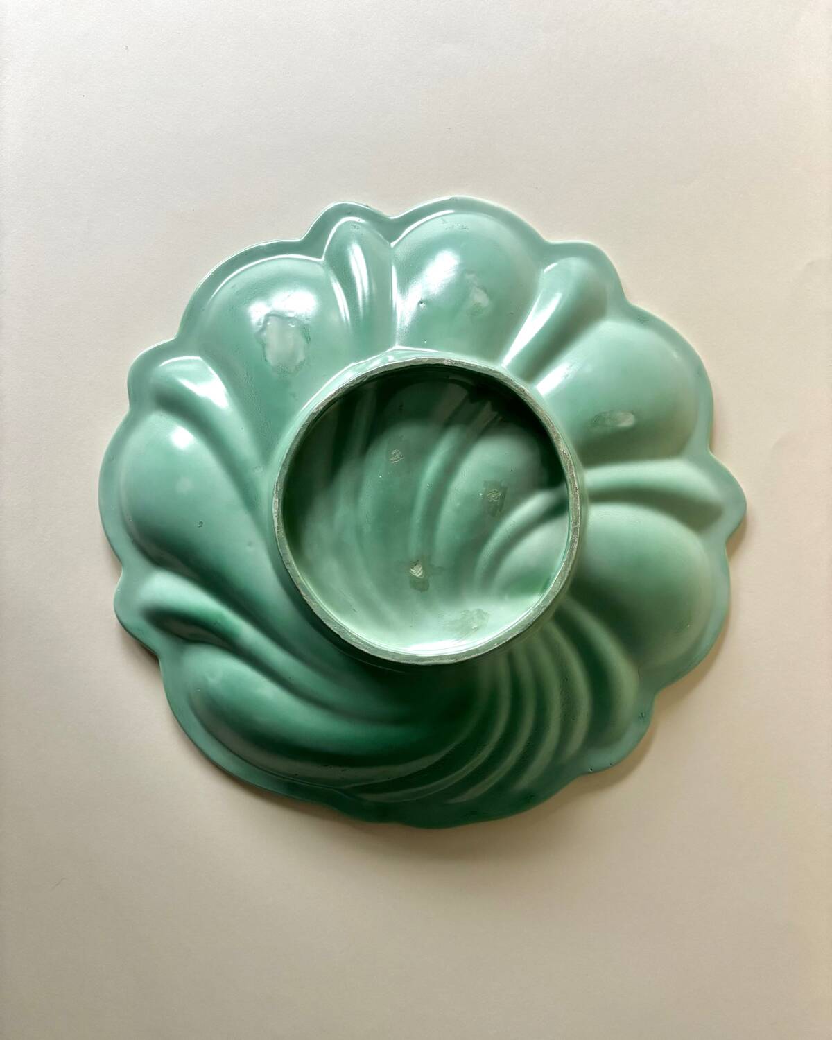 Grand Plat Celadón  pour Gefle Porslinsfabrik 1930s