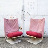 Paire de fauteuils modèle AEO par Archizoom Associati pour Cassina, 1973