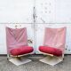 Paire de fauteuils modèle AEO par Archizoom Associati pour Cassina, 1973