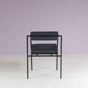 1980s “Tokio” dining table with six “Vienna” chairs by Rodney Kinsman for Bieffeplast, Italy