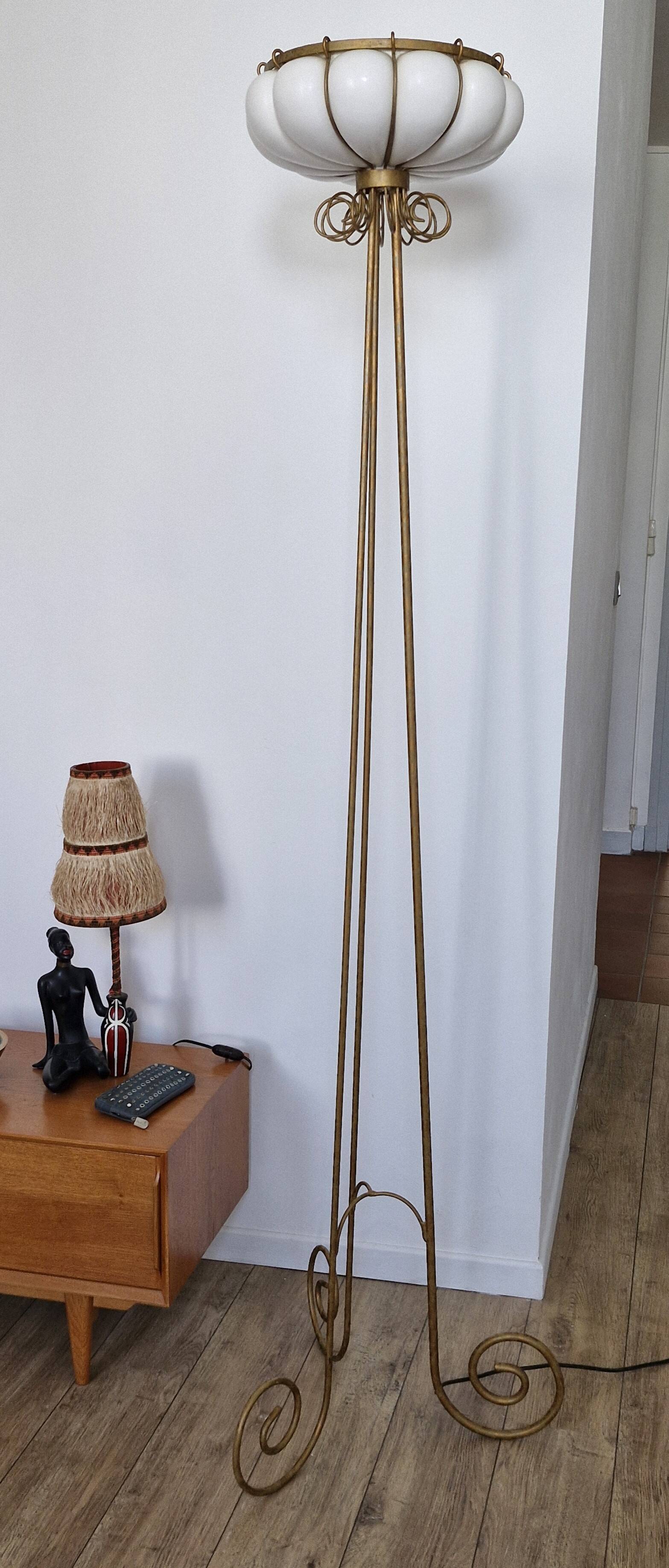 Ceramic floor lamp by Robert Kostka, France, 1970s