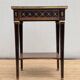 Table d'appoint style Louis XVI, marbre, début XXème, estampillée
