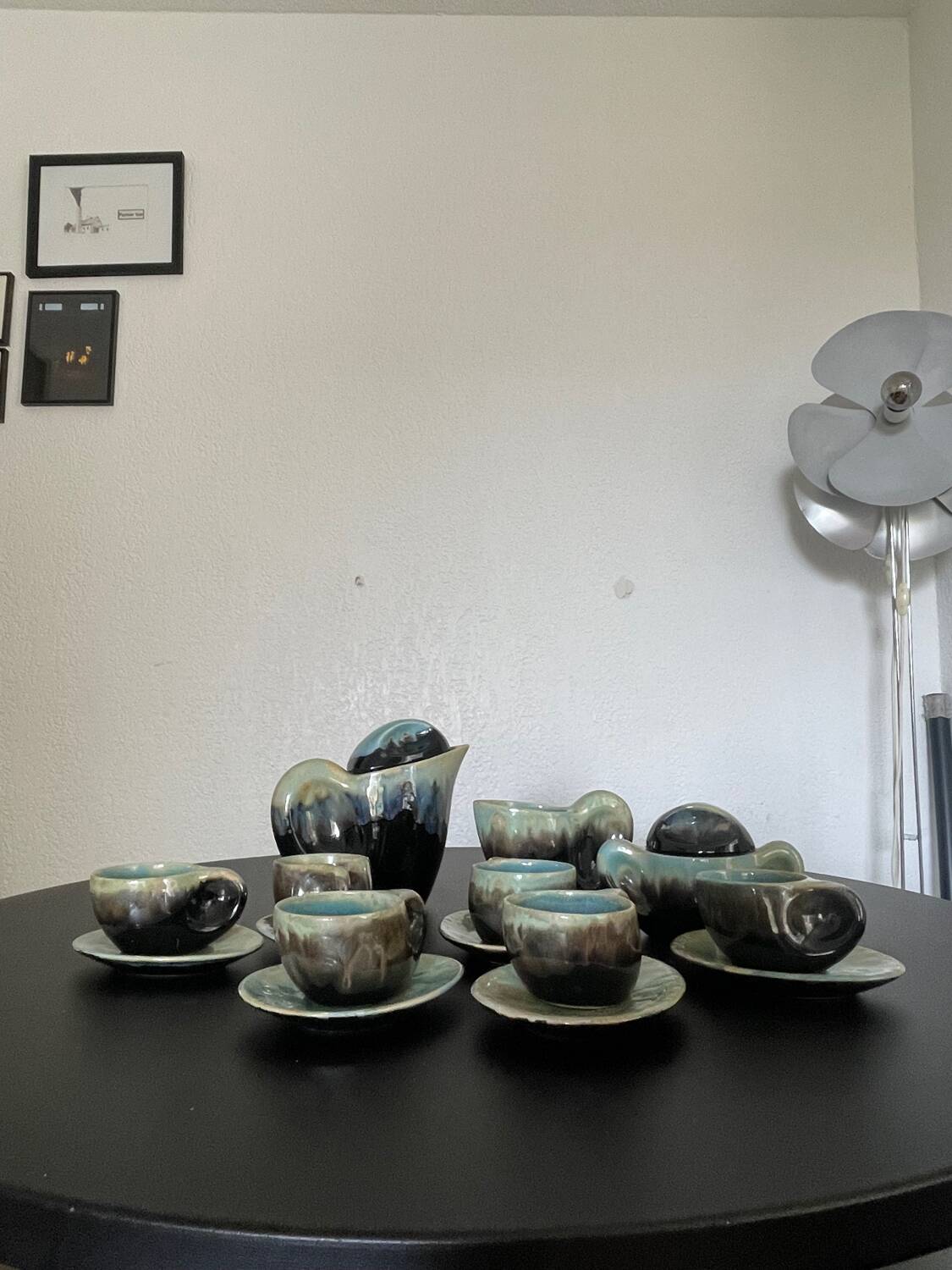 Vallauris ceramic coffee service from the 60s