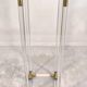 Very beautiful column pedestal by Charles Hollis Jones in Lucite & brass.