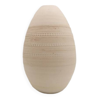 Vase egg blanc
