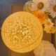 Yellow Clichy glass art deco lamp