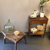 Brutalist oak coffee table
