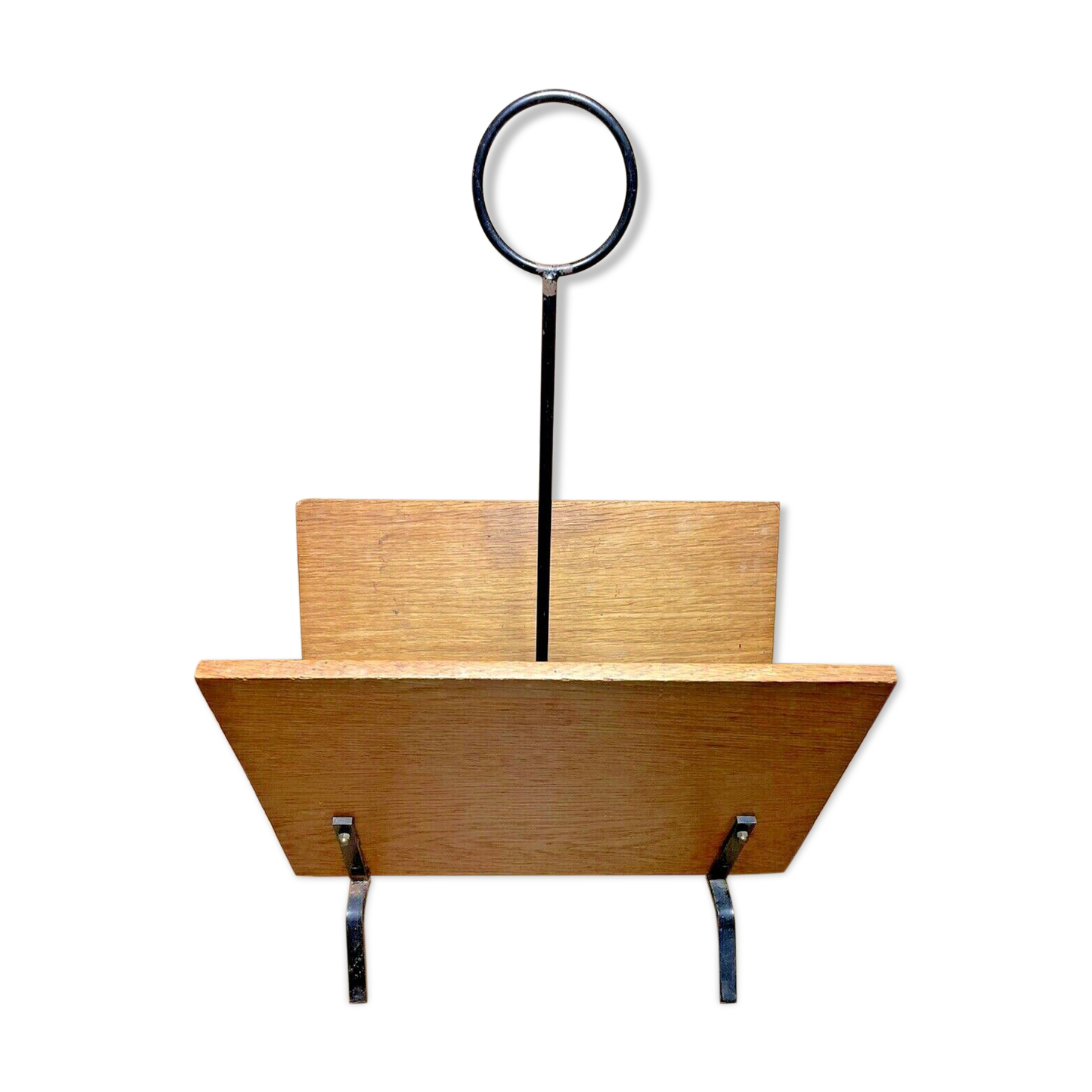 Porte revue anicen vintage year 50,60' modernist, chene, deco chic