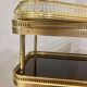 Rolling service in wood and brass