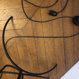 Floor lamp 1950-60 with review door and diabolo