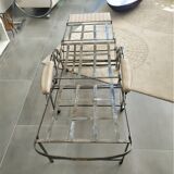 Wilson's adjustable folding chair made of steel produced in 1871