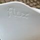 White ABS folding chair signed Flux Amsterdam circa 1980