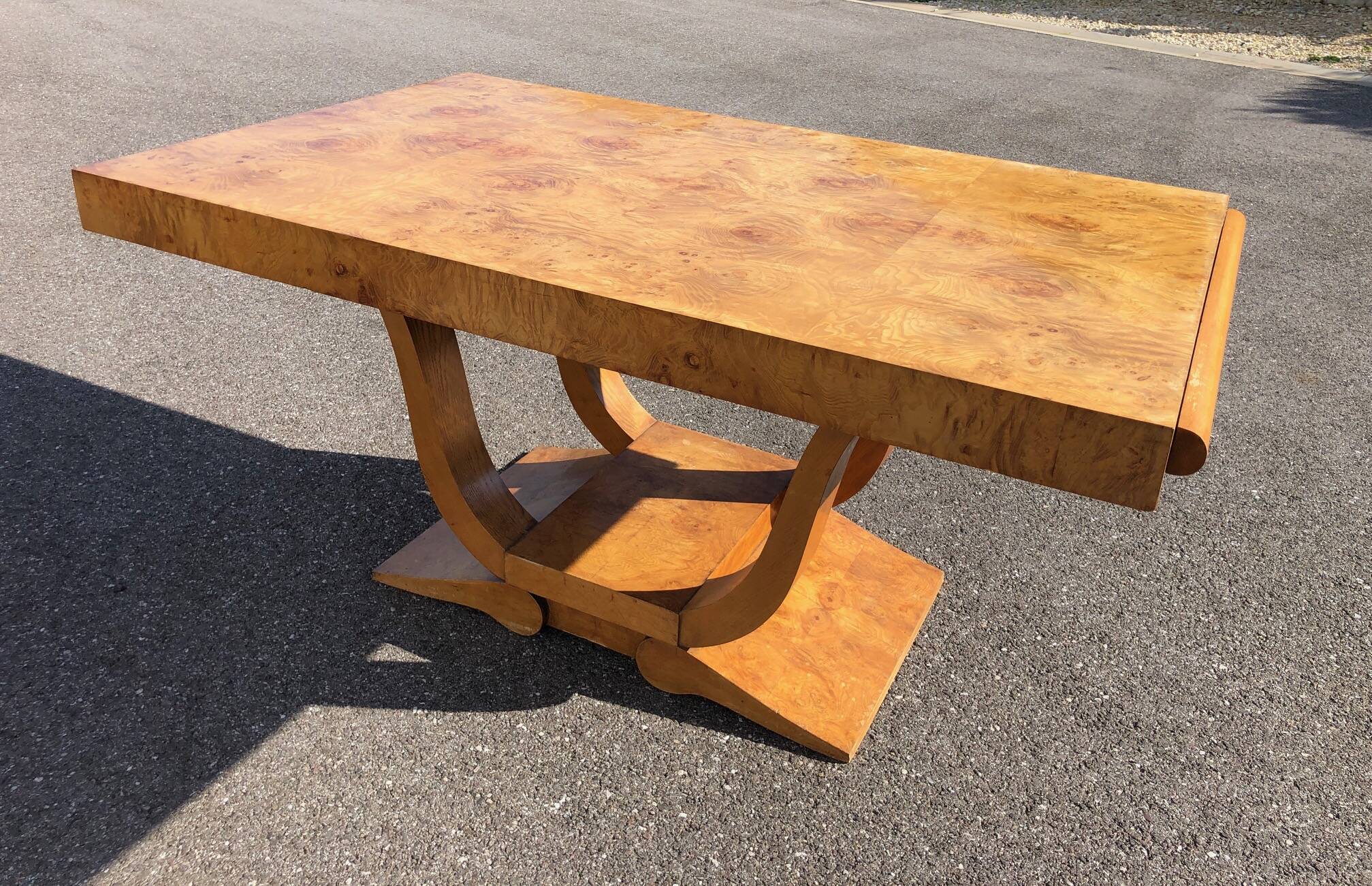 Art deco elm burl dining room