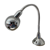 Vintage workshop lamp in chrome metal