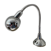 Lampe d’atelier vintage en métal chromé