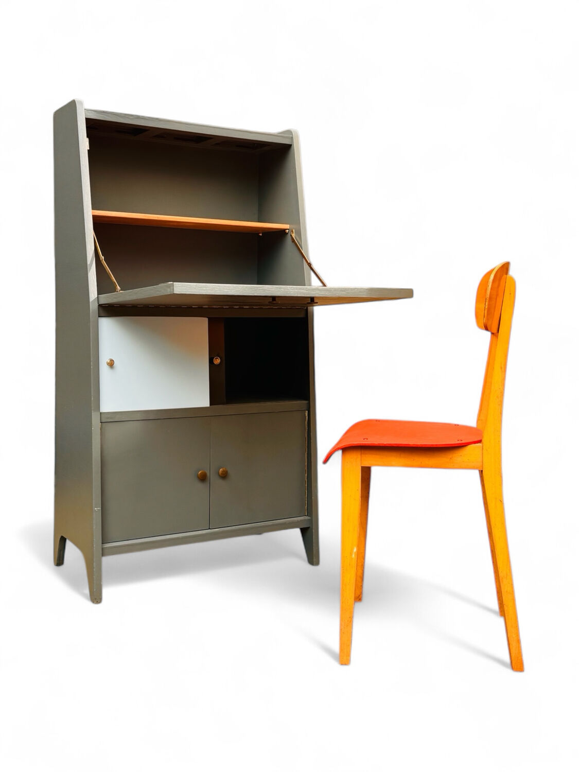 Bureau secrétaire 60´s et sa chaise