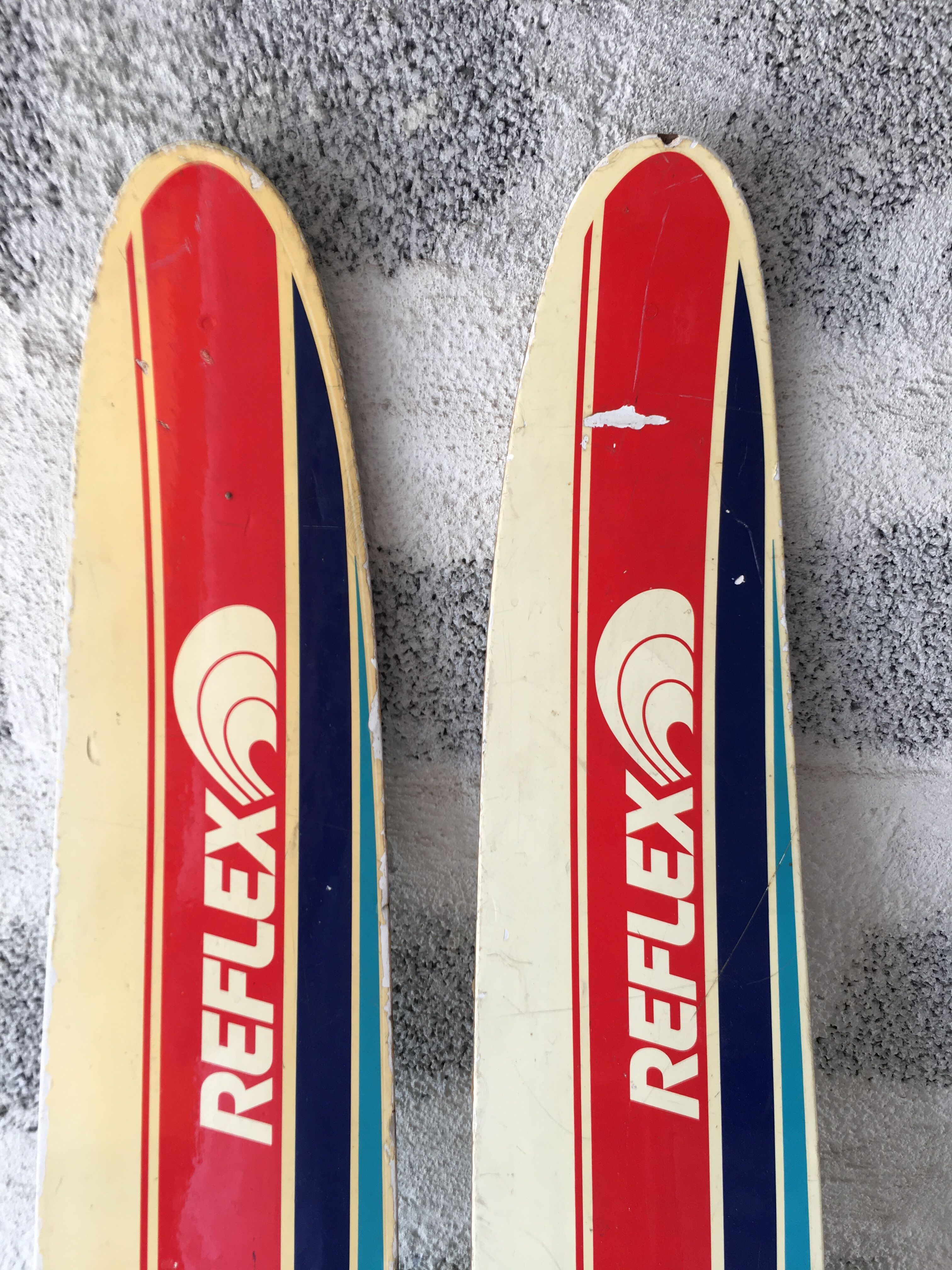 Wooden water skis
