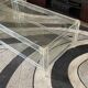 Roche Bobois coffee table. 1980. 126x70. Plexiglass and glass.