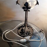 Steel lamp forged 1930