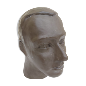 Buste tête homme terre cuite