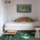 Contemporary Green Berber Rug - 300 x 246 cm