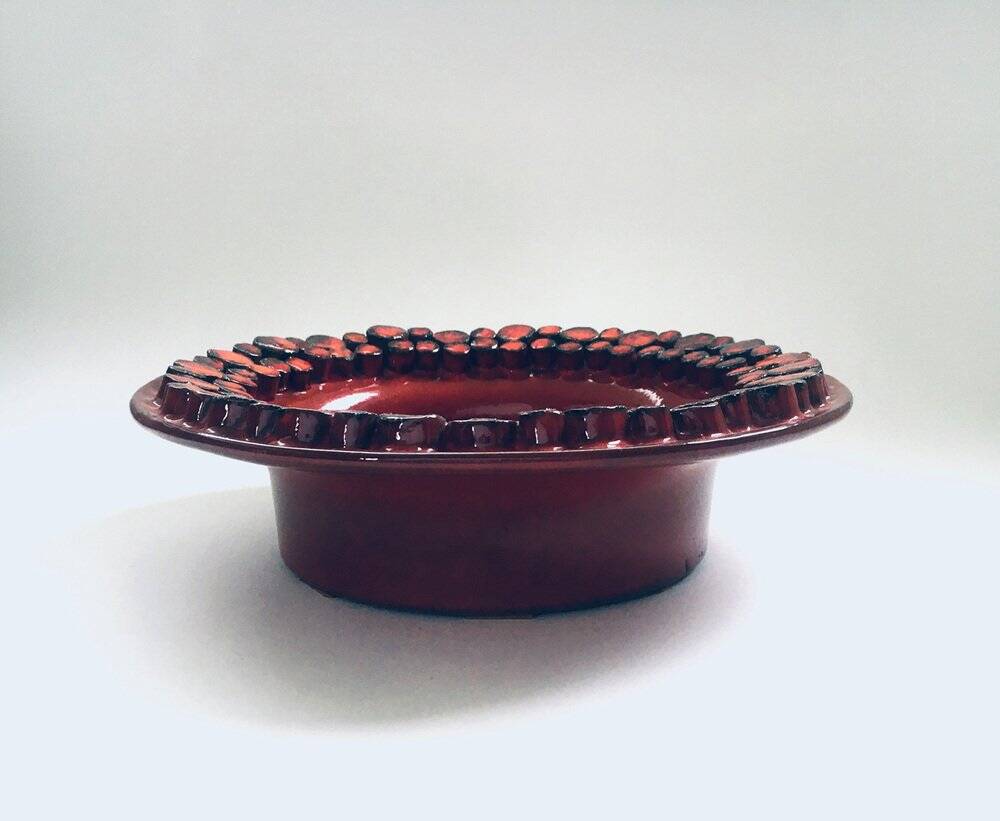 Mid-Century Art Pottery Dish by Hans Welling for Ceramano Ceralux, West Germany, 1960s
