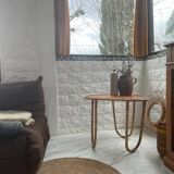Small banbou tripod table from the 70s