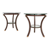 Set Art Deco side tables by Pierre Vandel, 1960s