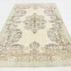 Light Green & Beige Handmade Wool Vintage Rug, 173x262 Cm