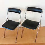 Pair of vintage folding chairs