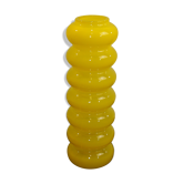 Vase opaline jaune vintage
