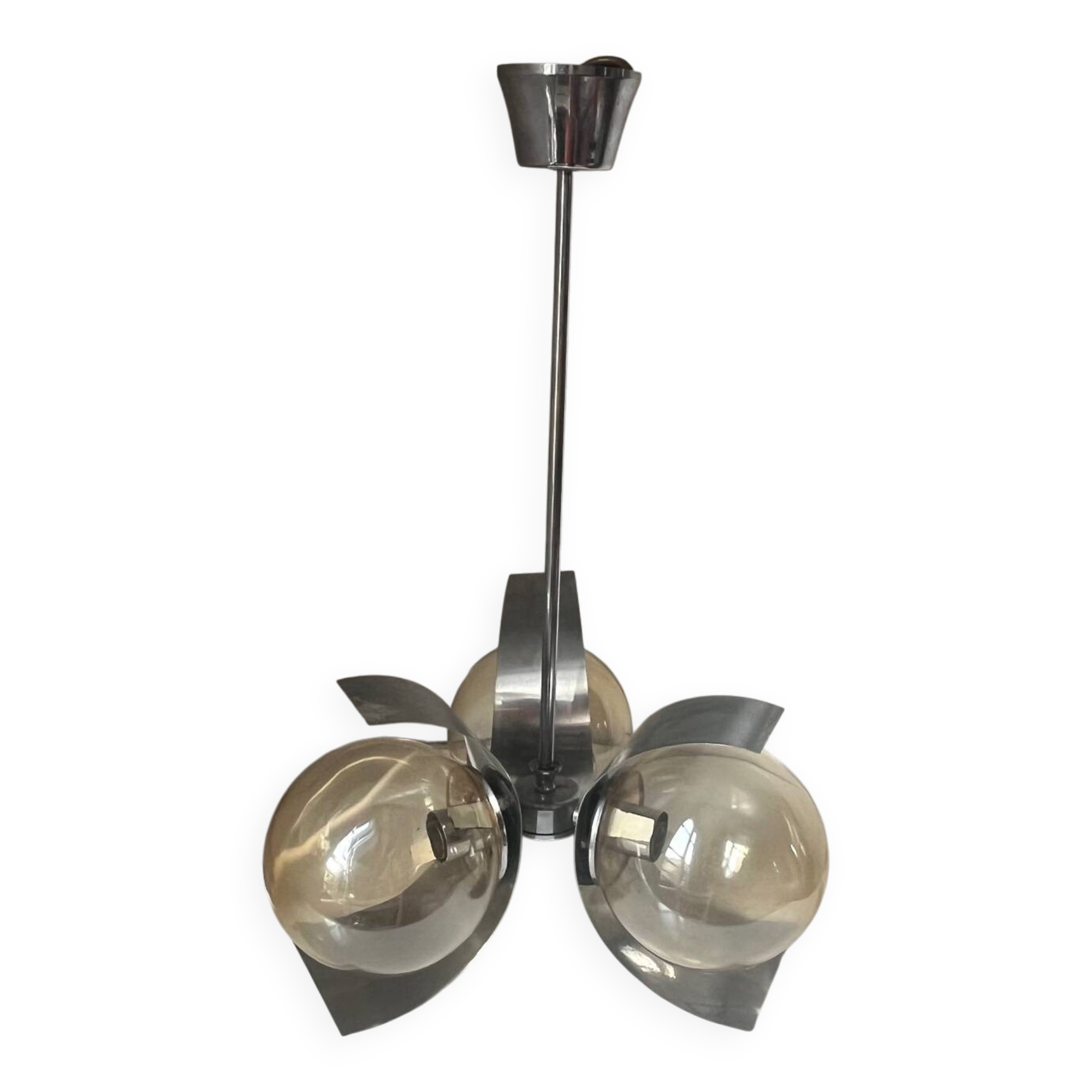 Lustre métal moderniste spoutnik
