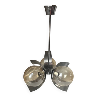Modernist Sputnik metal chandelier