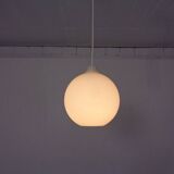 Opaline Glass Satellite Pendant Lamps by Vilhelm Wohlert for Louis Poulsen, 1960s, Set of 2