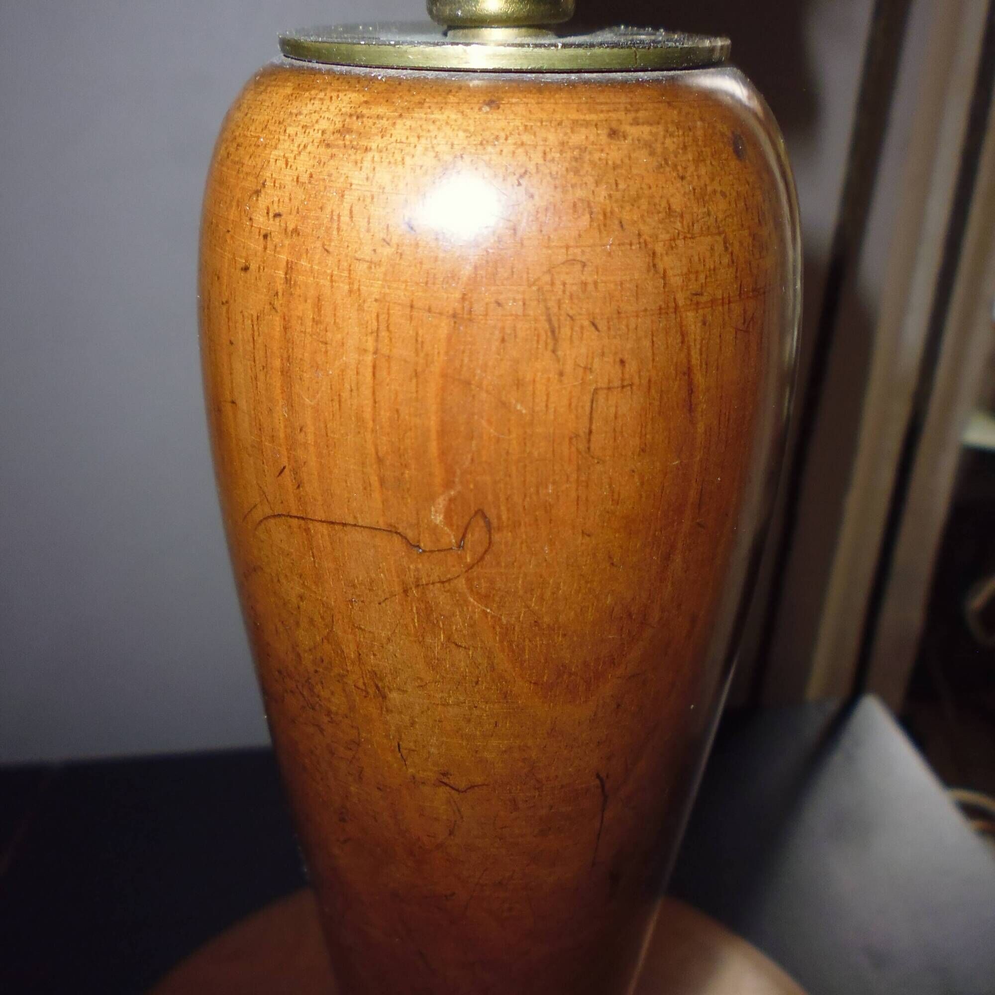 Wooden lamp foot or vintage pose