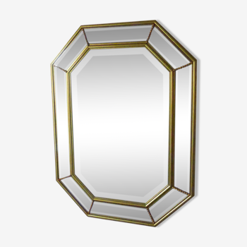 Golden 58x78cm wooden mirror