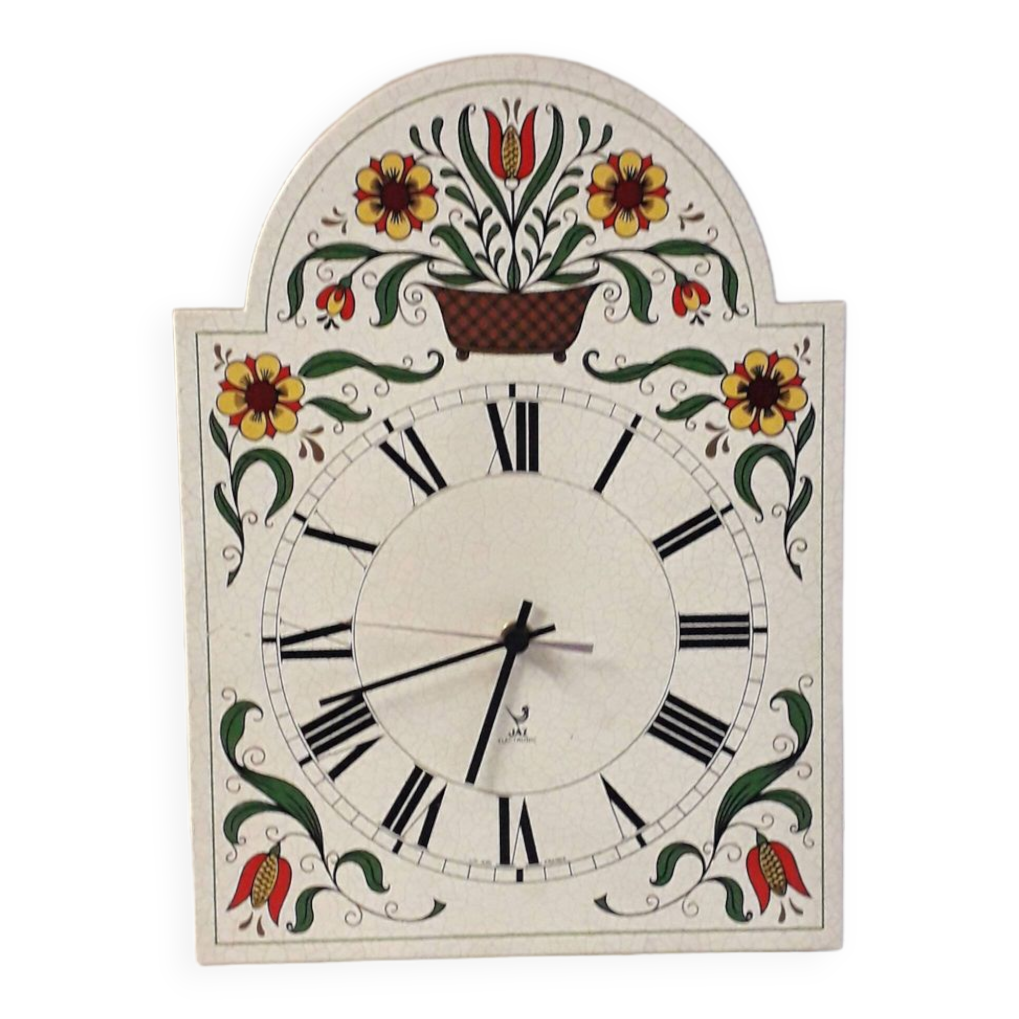 Vintage wall clock - JAZ - metal - 1960-70