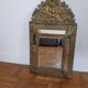 Old mirror with embossed brass beads, late 19th century