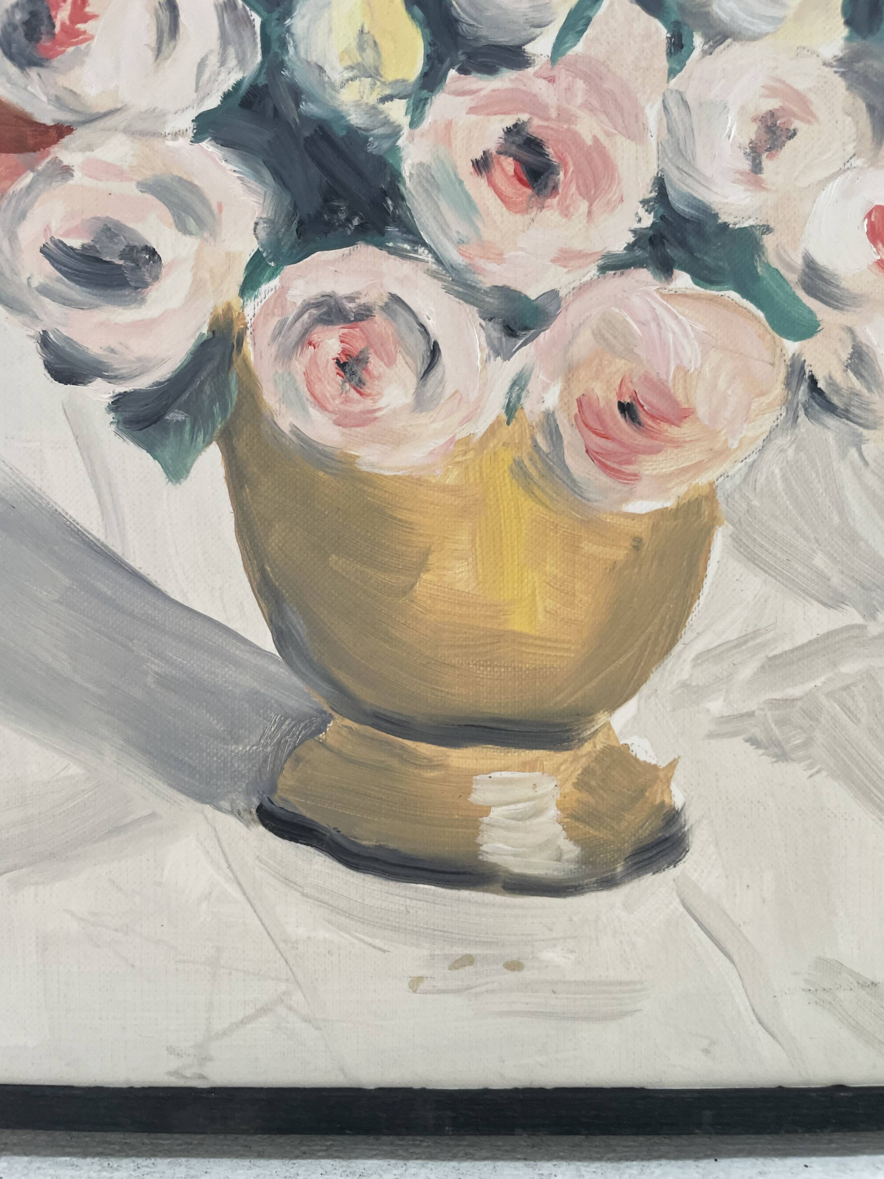 Oil painting flowers