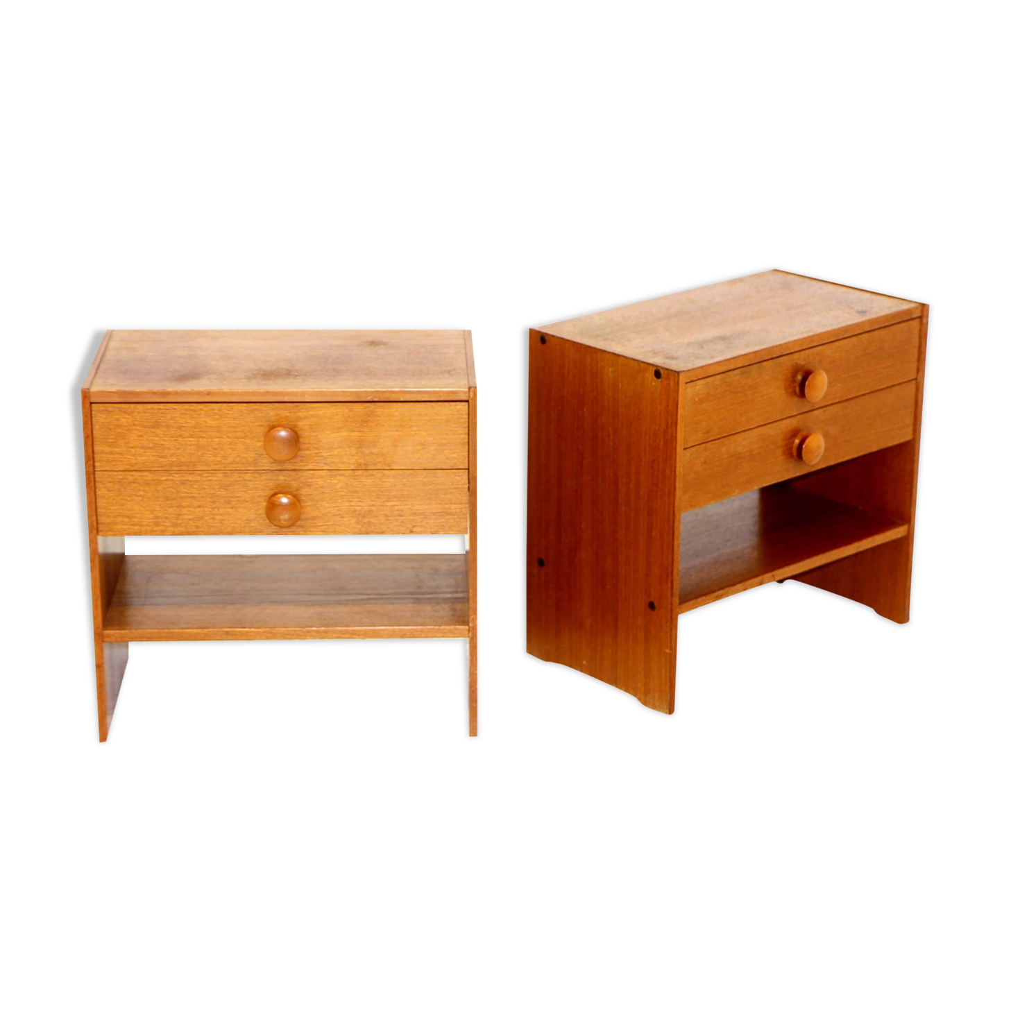 Paire de tables de chevets en teck, Suède, 1970