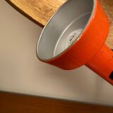 Chrome and orange quadripod lamp